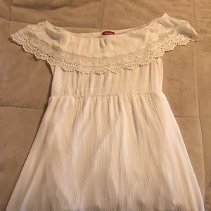 White off the shoulder dress